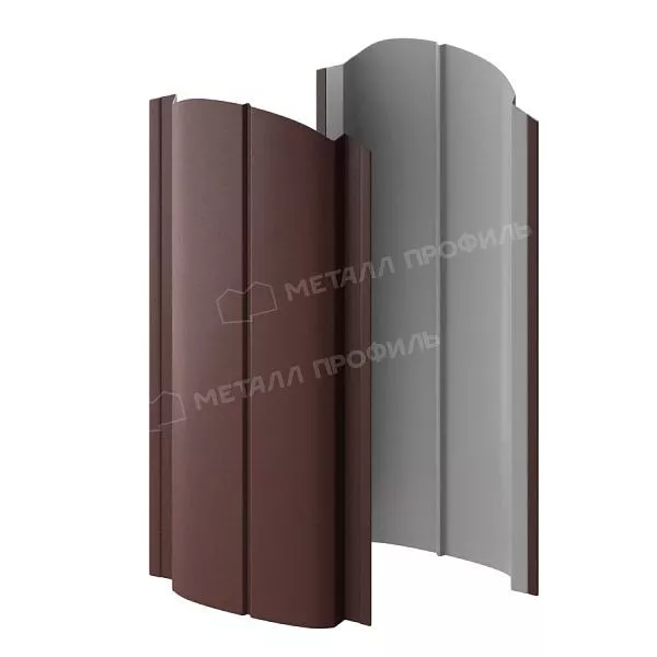 Штакетник металлический МЕТАЛЛ ПРОФИЛЬ ELLIPSE-O 19х126 (VikingMP-01-RR32-0.45) купить в краснодаре