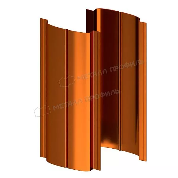Штакетник металлический МЕТАЛЛ ПРОФИЛЬ ELLIPSE-T 19х126 (AGNETA-03-Copper\Copper-0.5) купить в краснодаре