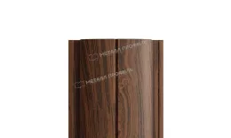 Штакетник металлический МЕТАЛЛ ПРОФИЛЬ ELLIPSE-T 19х126 (ECOSTEEL_МАД-01-МореныйДуб-0.5). Цена: 1726 руб. Артикул: 39474