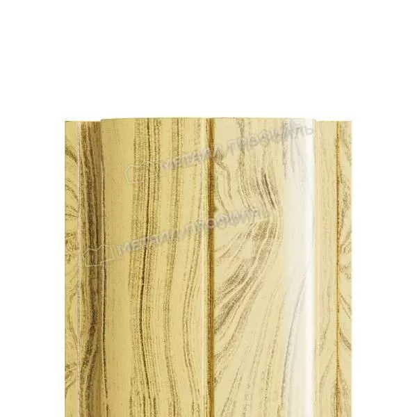 Штакетник металлический МЕТАЛЛ ПРОФИЛЬ ELLIPSE-T 19х126 (ECOSTEEL-01-Сосна-0.5) купить в краснодаре