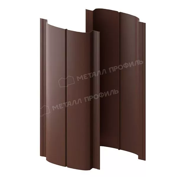 Штакетник металлический МЕТАЛЛ ПРОФИЛЬ ELLIPSE-T 19х126 (ПЭД-01-8017\8017-0.45) купить в краснодаре