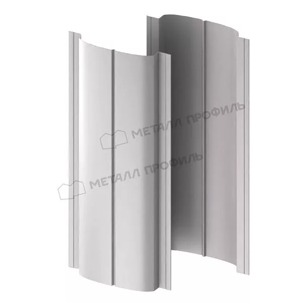 Штакетник металлический МЕТАЛЛ ПРОФИЛЬ ELLIPSE-T 19х126 NormanMP (ПЭ-01-9006-0.5) купить в краснодаре