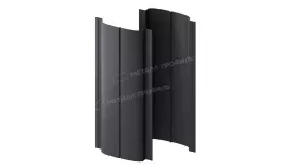 Штакетник металлический МЕТАЛЛ ПРОФИЛЬ ELLIPSE-T 19х126 (ПЭМАД-01-7024\7024-0.4). Артикул: 39589