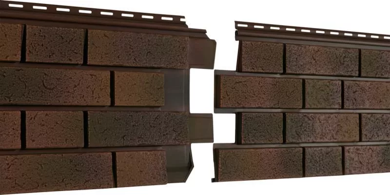 Фасадные (цокольные) панели Ю-Пласт S-Lock Клинкер Нордик Глина купить в краснодаре