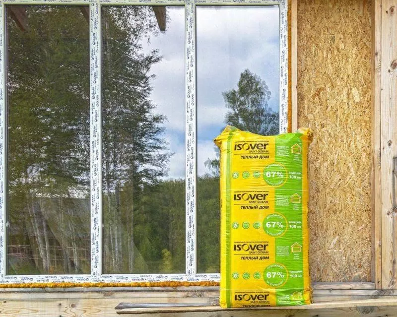 Утеплитель Изовер Теплый Дом Плита, 100мм, 5 м2, 610х1170мм купить в краснодаре