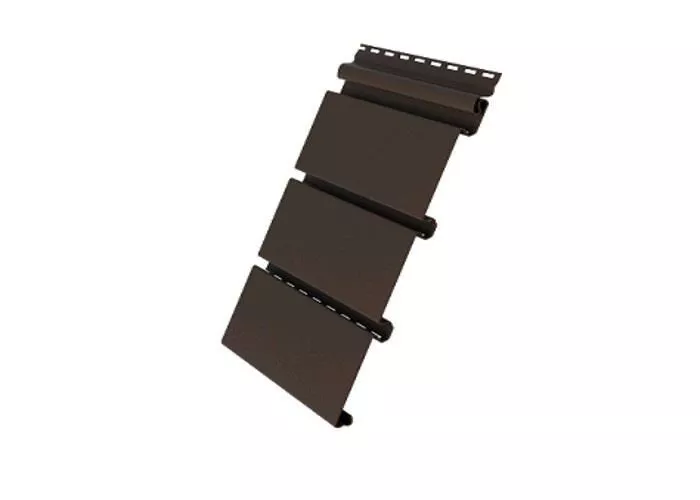 Софит виниловый Grand Line Premium Estetic со скрытой перфорацией 3,0 мм коричневый купить в краснодаре