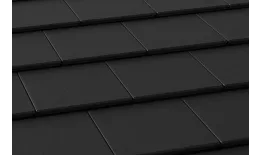 Цементно-песчаная минеральная черепица Ormax Эво черная. Артикул: BraasEvo-bl