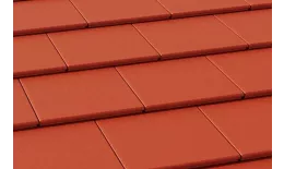 Цементно-песчаная минеральная черепица Ormax Эво кирпично-красная. Артикул: BraasEvo-red
