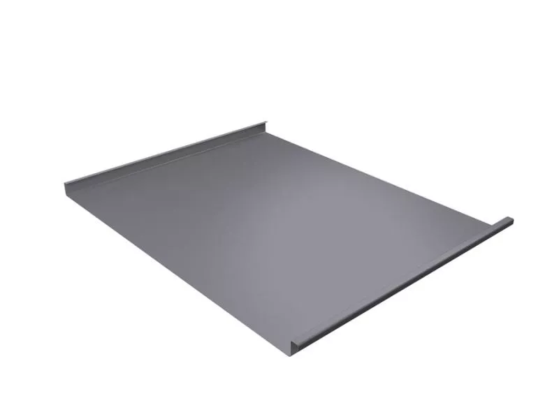 Фальц двойной стоячий Grand Line 0,45 Drap TX с пленкой на замках RAL 7004 сигнальный серый купить в краснодаре