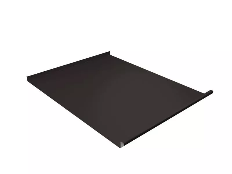 Фальц двойной стоячий Grand Line 0,5 Drap с пленкой на замках RR 32 темно-коричневый купить в краснодаре