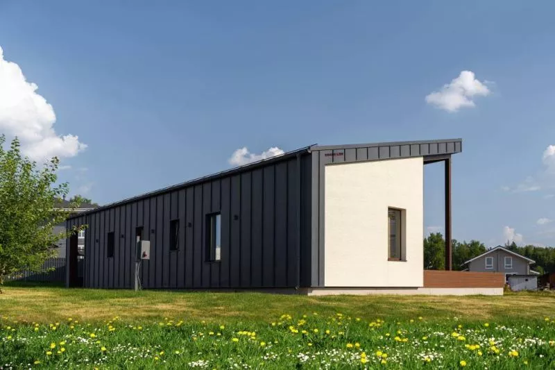 Фальц двойной стоячий Grand Line 0,5 PurLite Matt с пленкой на замках RAL 7024 мокрый асфальт купить в краснодаре