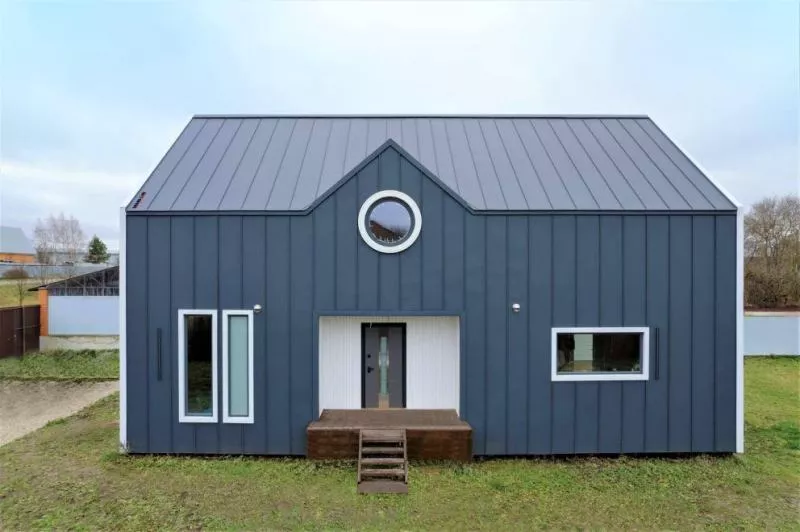 Фальц двойной стоячий Grand Line 0,5 PurLite Matt с пленкой на замках RAL 7024 мокрый асфальт купить в краснодаре