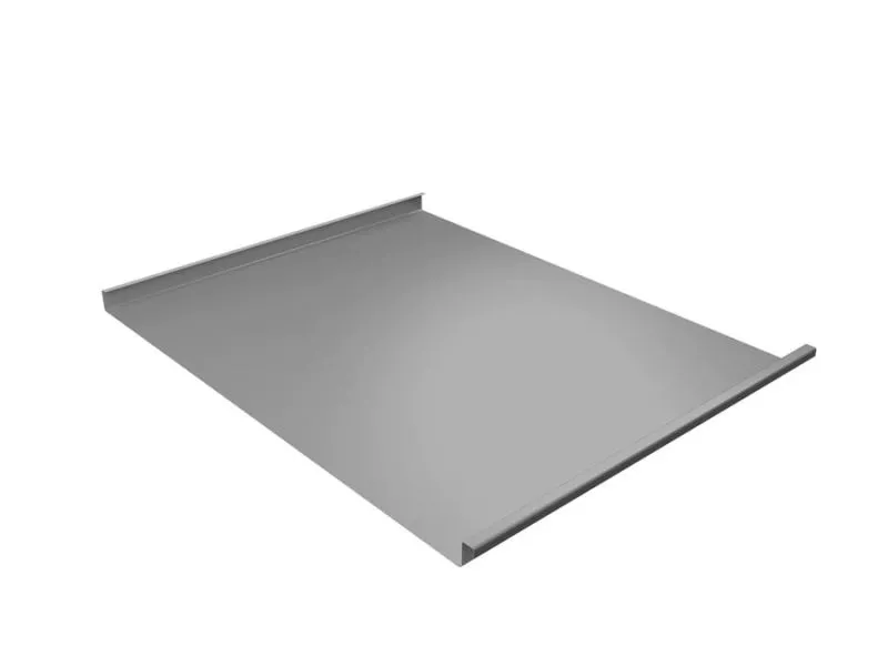 Фальц двойной стоячий Grand Line 0,5 Satin с пленкой на замках RAL 9006бело-алюминиевый купить в краснодаре