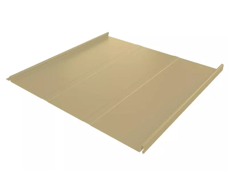 Фальц двойной стоячий Line Grand Line 0,45 PE с пленкой на замках RAL 1014 слоновая кость купить в краснодаре