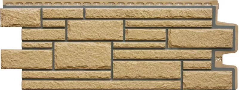 Фасадные панели Grand Line Камелот Design песочный со швом RAL 7006 купить в краснодаре