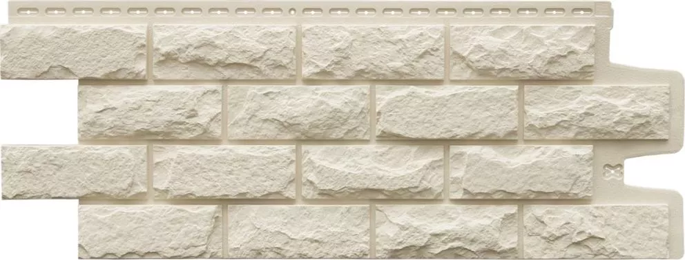 Фасадные панели Grand Line Колотый камень Classic Молочный купить в краснодаре