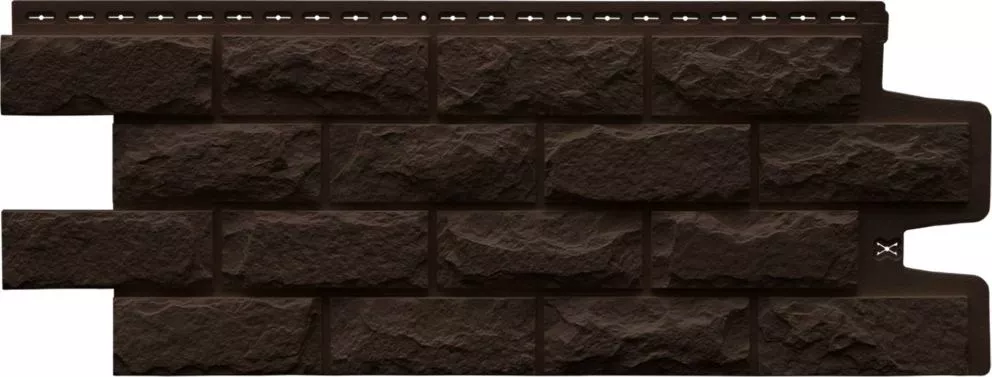 Фасадные панели Grand Line Колотый камень Classic Шоколадный купить в краснодаре