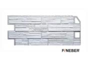 Фасайдинг FineBer ДАЧНЫЙ СЛАНЕЦ Белый – Купить оптом и в розницу