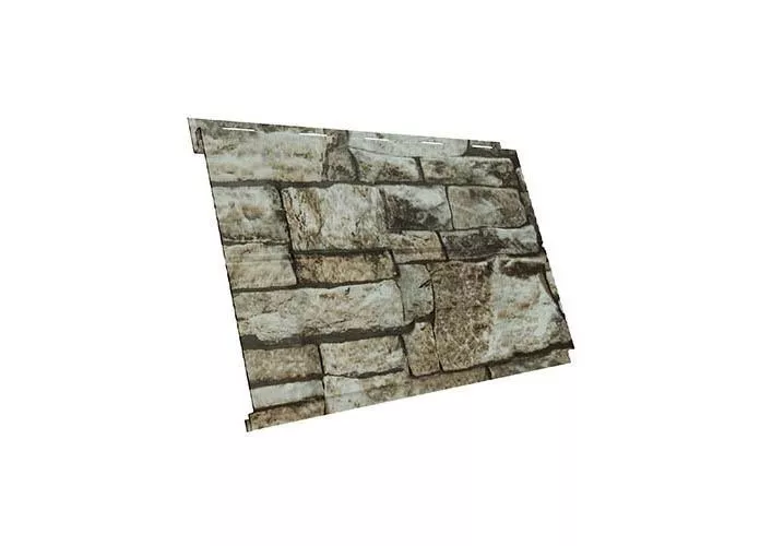 Металлический сайдинг Grand Line Вертикаль Line Print Elite Камень купить в краснодаре