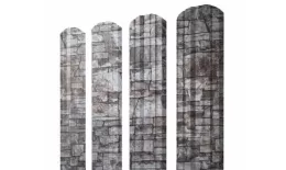 Штакетник Grand Line Twin фигурный 0,45 Print Elite Fine Stone Камень. Цена: 162 руб. Артикул: Twin_206