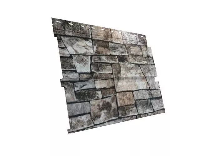 Металлический сайдинг Grand Line Квадро Брус Print Elite Камень купить в краснодаре