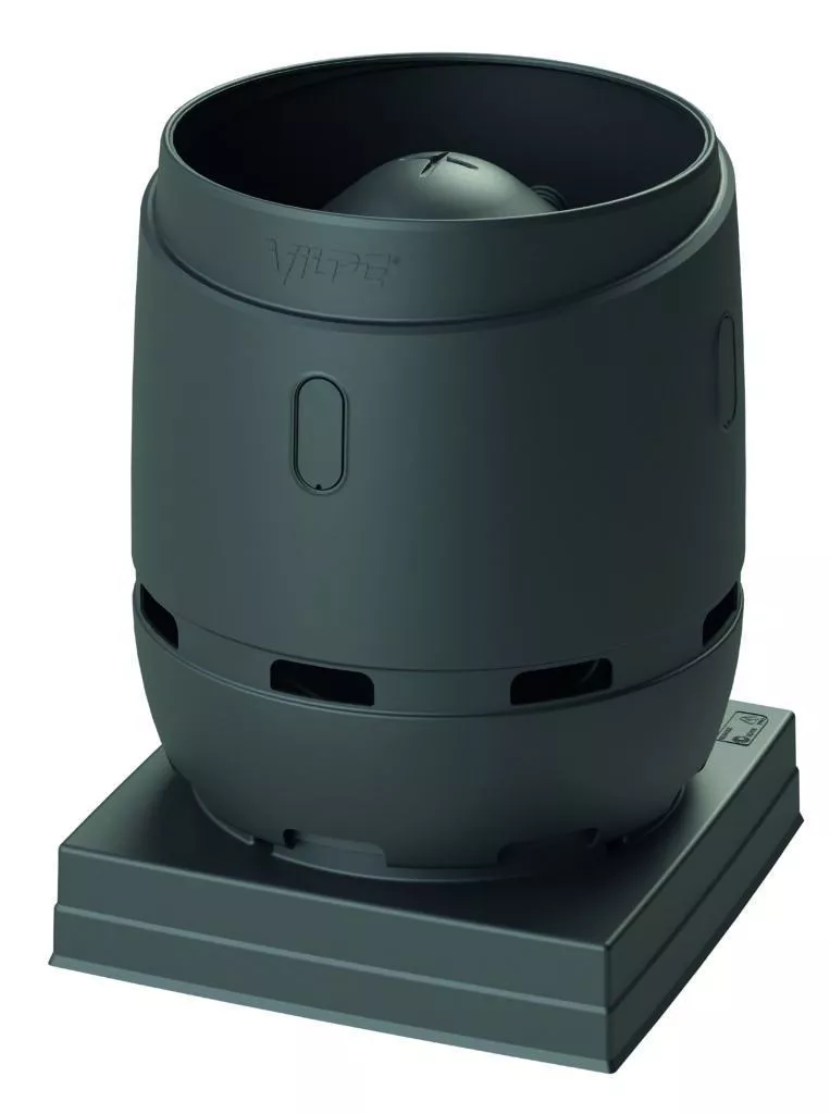 FLOW 315S вентиляционный выход + основание 724x724 черный купить в краснодаре