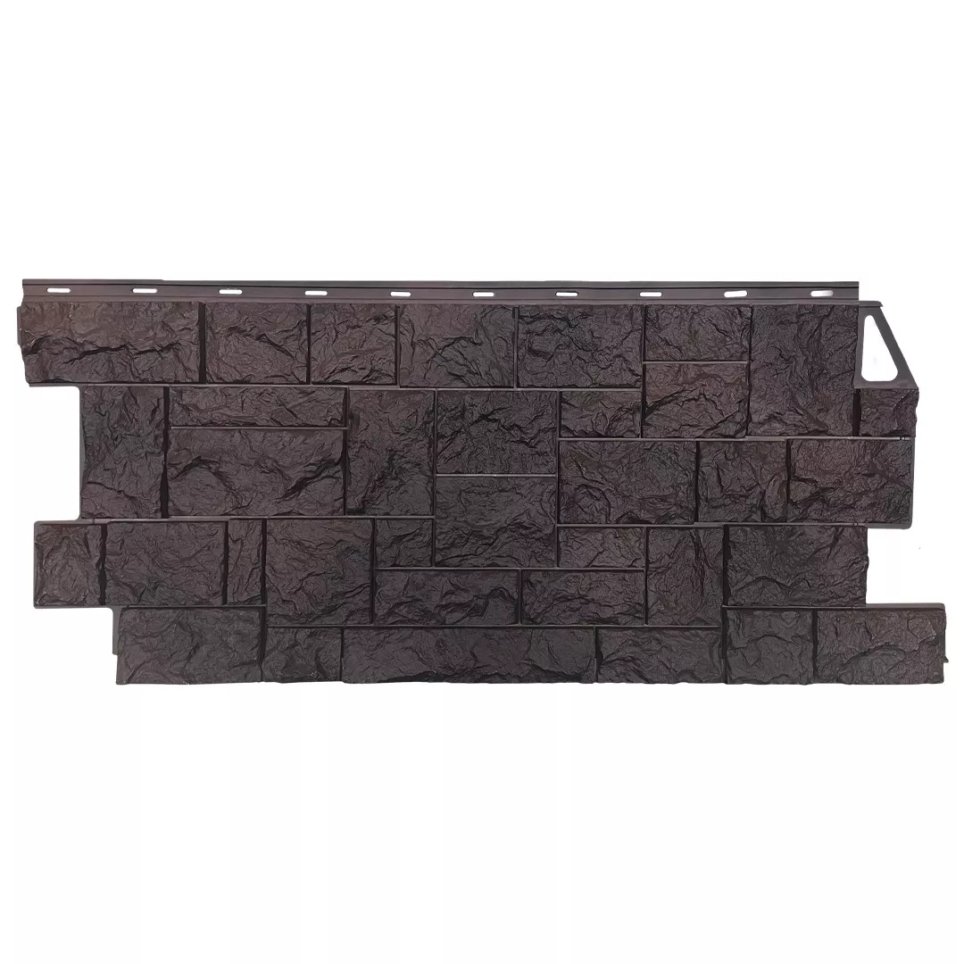 Фасадная панель Fineber КАМЕНЬ ДИКИЙ Коричневый купить в краснодаре