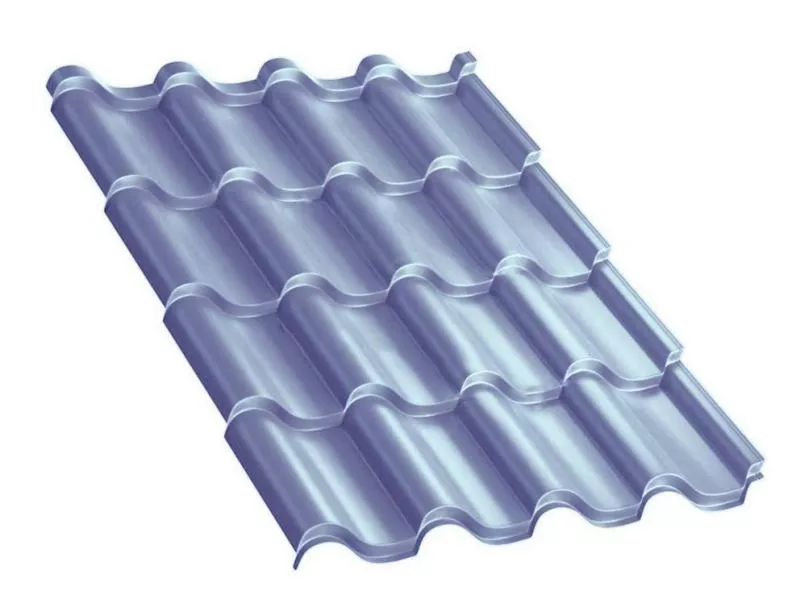 Металлочерепица Монтерроса-X PURMAN 0.5 мм Galmei Сиреневый металлик купить в краснодаре