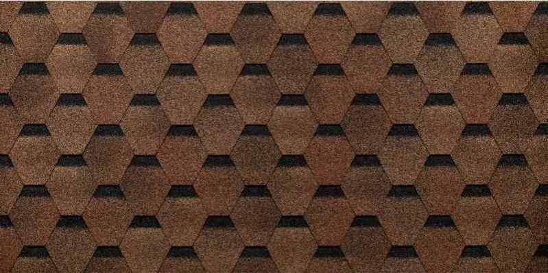 Гибкая черепица Docke PIE EURASIA Шестигранник Светло-коричневый купить в краснодаре