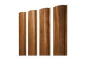 Штакетник Grand Line Круглый 0,45 Print-double Elite Golden Wood Золотой Дуб – Купить оптом и в розницу