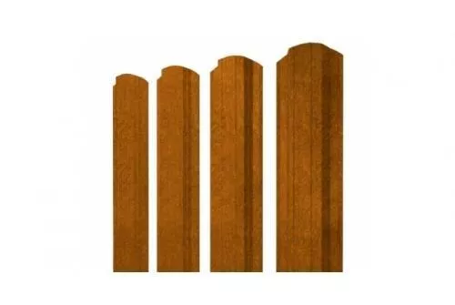 Штакетник Grand Line Прямоугольный фигурный 0,45 Print-double Elite Golden Wood Золотой Дуб купить в краснодаре