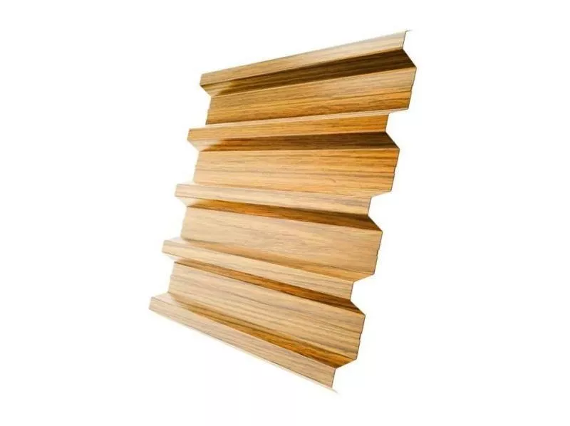 Профнастил Grand Line Н60 R Print Elite 0,45 мм Golden Wood Дуб Золотой Эко купить в краснодаре