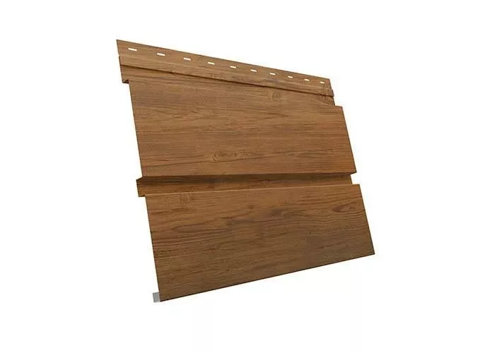 Металлический сайдинг Grand Line Квадро Брус Print Elite Золотой дуб Эко купить в краснодаре