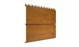 Металлический сайдинг Grand Line ЭкоБрус Гофр Print Elite 0,45 мм Золотой дуб. Артикул: GrandLine-MS1141