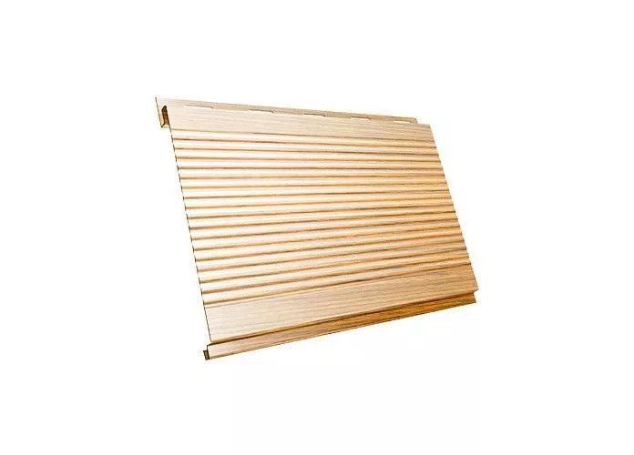 Металлический сайдинг Grand Line Вертикаль Гофр Print Premium РФ 0,45 мм Золотой дуб купить в краснодаре