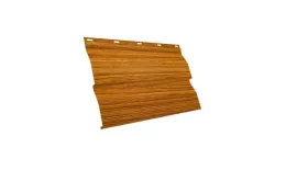 Металлический сайдинг Grand Line Корабельная доска Print Premium РФ 0,45 мм Золотой дуб. Артикул: GrandLine-MS75