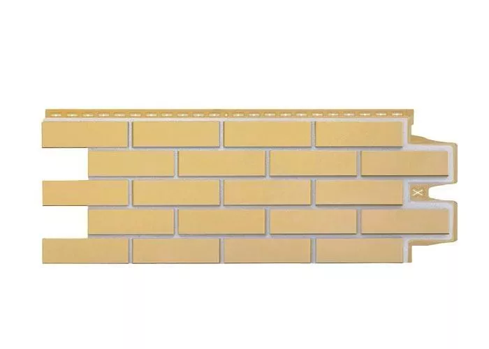 Фасадные панели GRAND LINE Коллекция Клинкерный Кирпич Премиум Песочный со швом купить в краснодаре