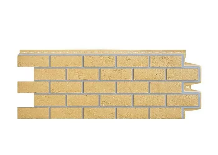 Фасадные панели GRAND LINE Коллекция Состаренный Кирпич Премиум Песочный со швом купить в краснодаре