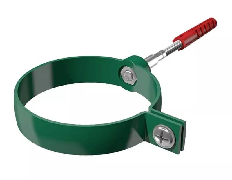 Хомут трубы универсальный ТЕХНОНИКОЛЬ Verat  L-180мм Зеленый купить в краснодаре