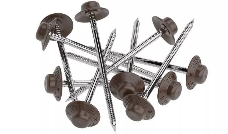 Гвоздь с закрывающейся шляпкой коричневый (100 шт) купить в краснодаре