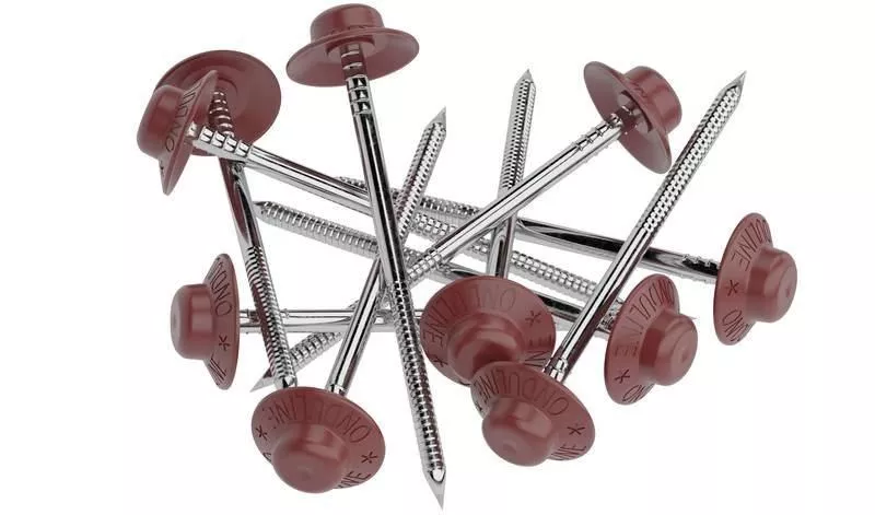 Гвоздь с закрывающейся шляпкой красный (100 шт) купить в краснодаре