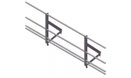 Ограждение кровельное со снегозадержателем на фальц Optima 0,65х2м RAL 7004. Цена: 4661 руб. Артикул: 44393