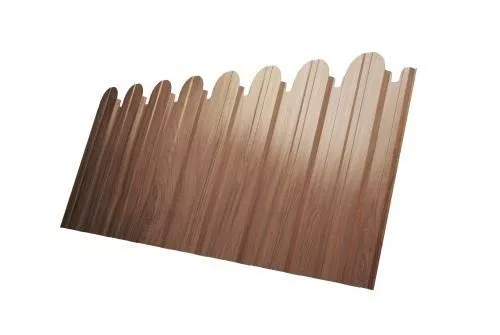 Профнастил C10 B для забора фигурный Grand Line Print Elite 0,45 мм Honey Wood Медовое дерево купить в краснодаре