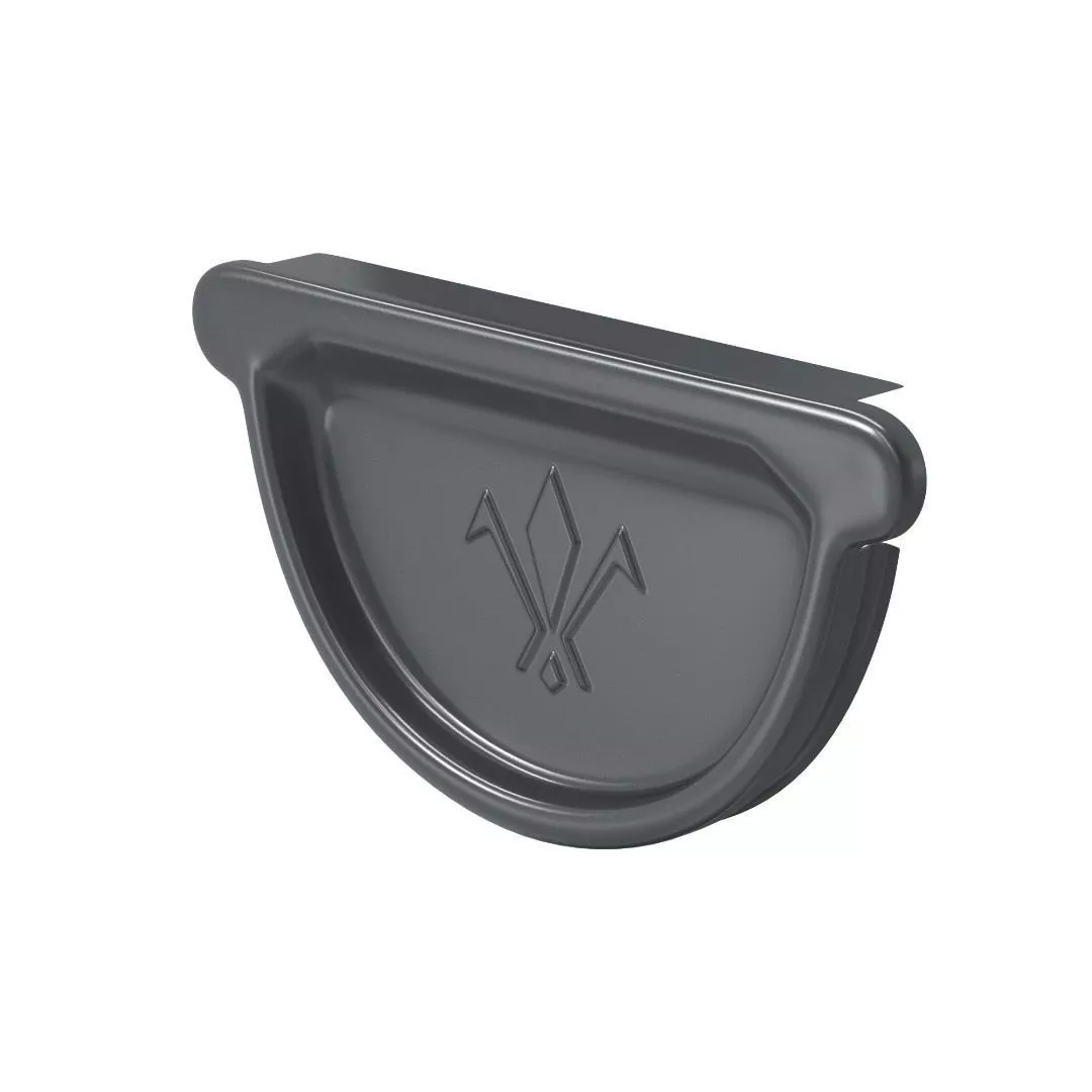 Заглушка универсальная с резиновым уплотнителем 125/90. AQUASYSTEM КОМФОРТ. RAL 7024 Темно-серый купить в краснодаре