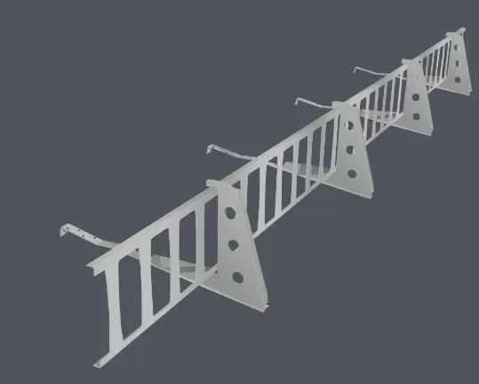 Снегозадержатель решетчатый на натуральную черепицу 9006 (для проф. до 50мм) комплект купить в краснодаре