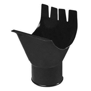 Воронка выпускная Металл Профиль Престиж D125х100 RAL 9005 Черный темный купить в краснодаре