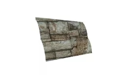 Металлический сайдинг Grand Line Блок-хаус Новый Print Elite Камень. Артикул: GrandLine-MS1370