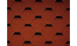Мягкая черепица ICOPAL Тема Кирпично-красный. Артикул: ICOPAL18_16