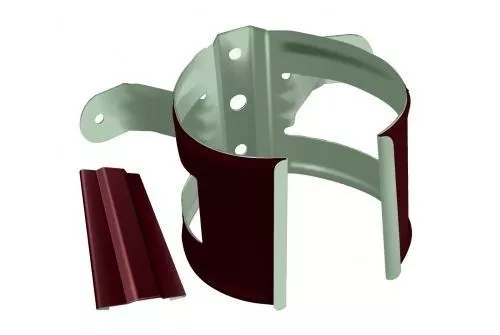 Кронштейн трубы на дерево Optima Grand Line 90 мм RAL 3005 Красное вино купить в краснодаре