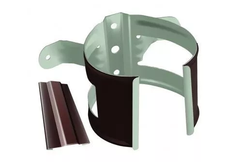 Кронштейн трубы на дерево Optima Grand Line 90 мм RAL 8017 Шоколад купить в краснодаре